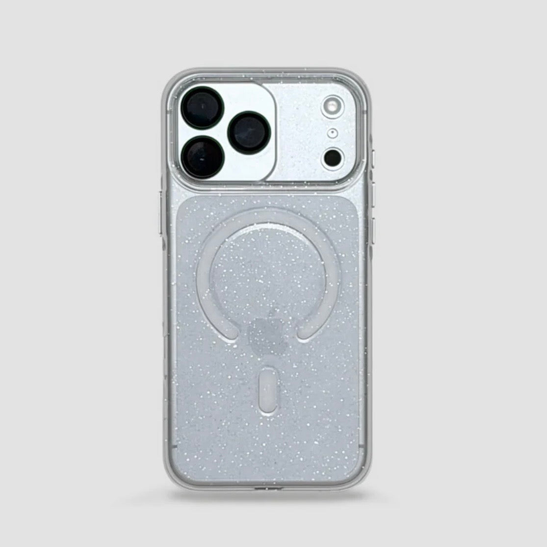 Estuche Clear Magsafe Gliter