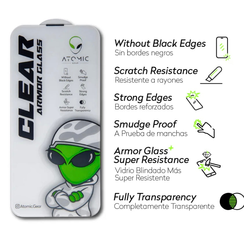 Vidrio Super Blindado Clear Glass Iphone Atomic